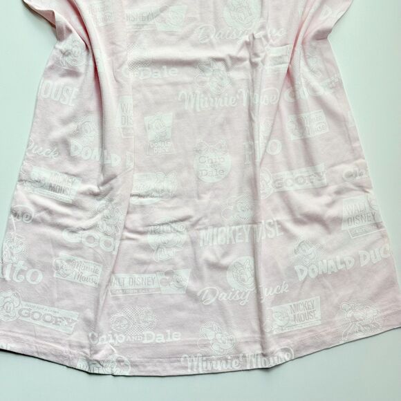 NWT Minnie Mickie Mouse Tee Dress Disney Parks Vacation Spring Break Baby Pink L - Picture 4 of 12